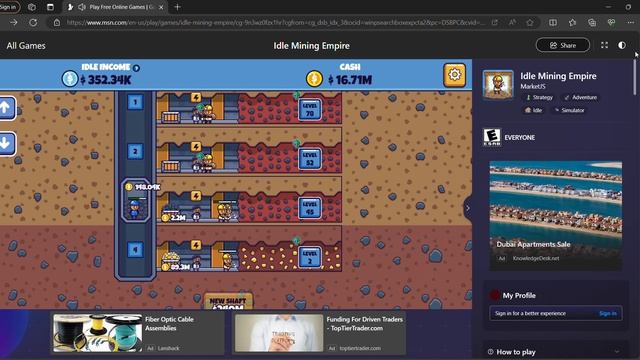 Playing Idle Mining Empire смотреть онлайн