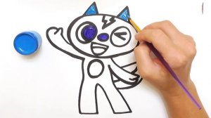 Как нарисовать героев мультфильма Минифорс Х. Раскраска ВОЛЬТ. Раскраски Малышам.