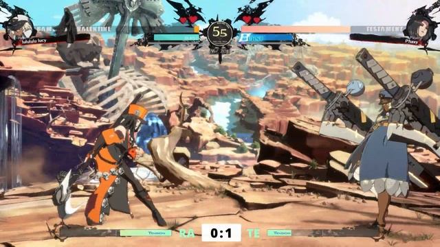 GGST ▰ RedDitto (#2 Ranked Ramlethal) vs Phaxy (TOP Ranked Testament). Guilty Gear Strive