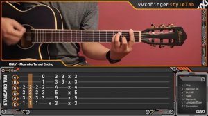 Mushoku Tensei ED - Only オンリー Acoustic (Fingerstyle Guitar Cover) TAB Tutorial
