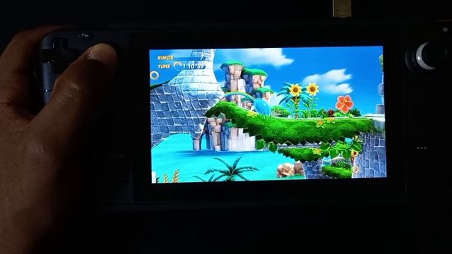 Sonic Superstars ((nintendo Switch Emulator)) On Anbernic Win600 VS Steam Deck