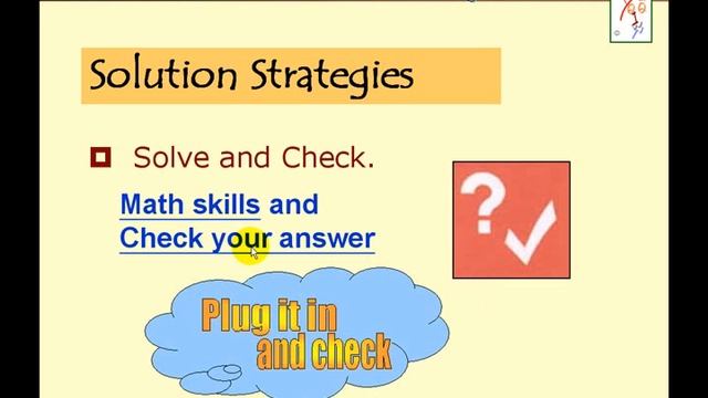 Problem Solving Strategies