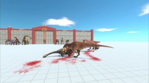 2 vs 2 Carnivore vs Herbivores Dinosaurs - Animal Revolt Battle Simulator