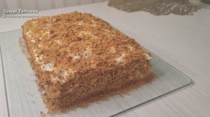 Торт Медовик, без раскатки коржей