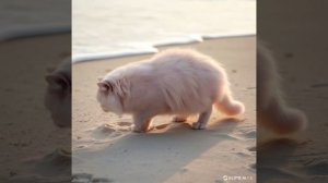 Кот на пляже [Нейронка]