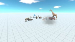 MODERN HUMANS Team vs MODERN MAMMALS Team - Animal Revolt Battle Simulator