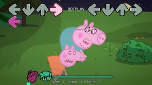 Peppa Pig Horror Story in Friday Night Funkin be like | Zombie vs Peppa | FNF Muddy Puddles