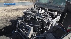Военкор Первого показал "кладбище военной техники" ВСУ в Курской области