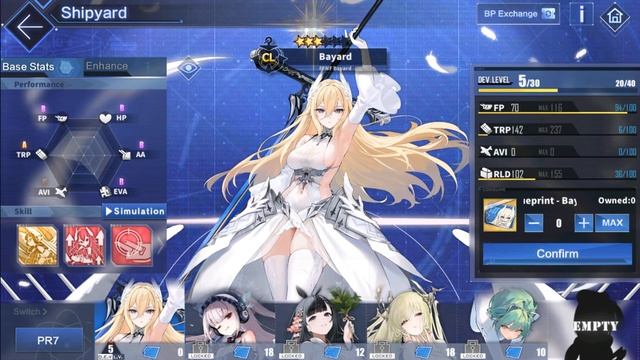 Bayard my first finished PR7 | Azur Lane смотреть онлайн