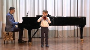 Ж.Б. Лойе - Адажио из сонаты Сиb мажор,исп. Корзников Тимофей, 7 лет, ДШИ им. Свиридова, г. Балашиха