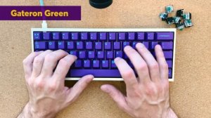 The Ultimate GATERON GREEN Sound Test | A Great Heavy Click Jacket!