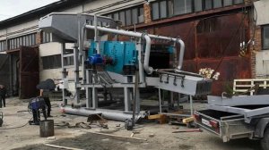 Запуск промывочного прибора на базе грохота ГИТ 42 для промывки золота