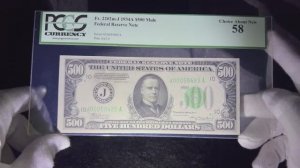 500 долларов 1934 aUNC