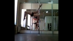 Lyudmila Bukrina. Pole dance tricks, elements and combos april - may 2016.