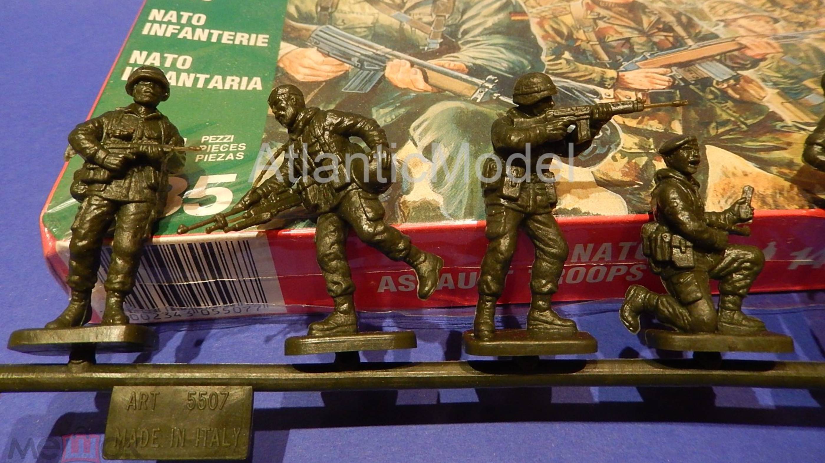 солдатики ESCI Штурмовой десант НАТО 7 фигур 7 поз В КОРОБКЕ смотреть онлайн