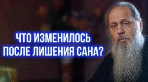 Что изменилось после лишения сана?