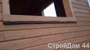 Дом из проф.бруса 140х190мм размером 11х9м построенный в августе 2023 в Смоленской области.