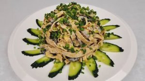 МЯСНОЙ САЛАТ - Сытная и Вкусная Закуска ❗ Простой, пошаговый рецепт.