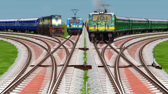 8 RAILGADI RUNS AT BUMPY FORKED RAILRAOD TRACKS | Dovetail games | Train Simulator 2022