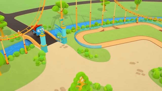 Мультики для детей про машинки. Грузовичок Лева и Лея играют вместе!