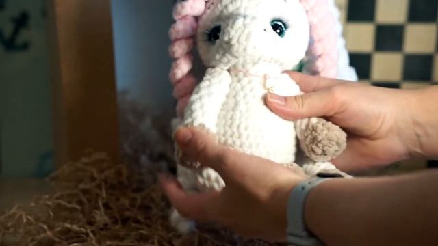 My DIY Unicorn Вязаная Единорожка 25 см