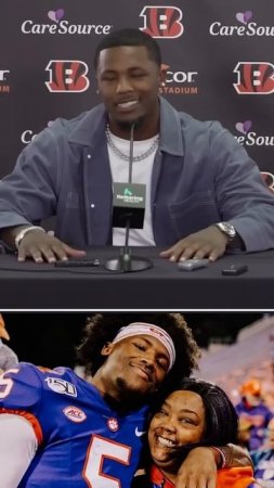 Tee Higgins has a few words for his mom
