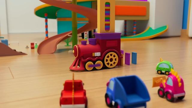 ПРЕМЬЕРА  Машинки Мокас играют в ДОМИНО!  Веселые мультики про машинки для детей