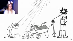 Реакция на Доктора Гнуса \ Доктор гнус : Играем с кирпичом. Крепкая игра на выживание. (Анимация)