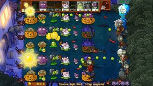 прохождение Plants Vs. Zombies Expanded And Enhanced 2.0-выживание hard ночь