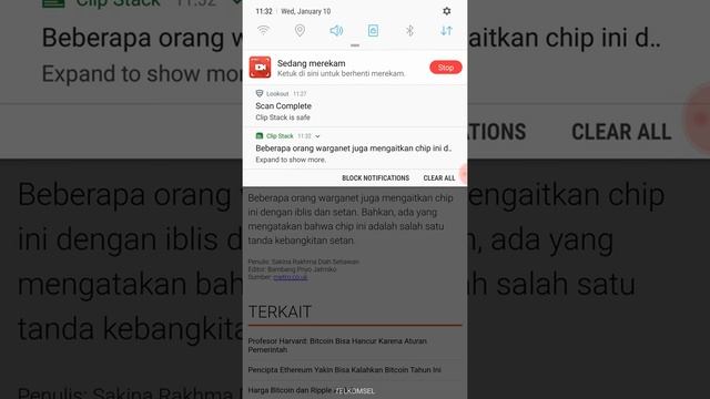 Video tutorial cara menginstal dan menggunakan aplikasi android Clip Stack Open Source