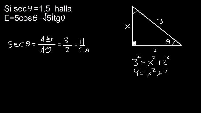 sec = 1.5 hallar 5cosx- raiz de 5 tgx смотреть онлайн
