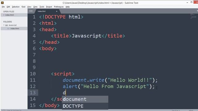Learn Javascript From Scratch: #2 Using Javascript