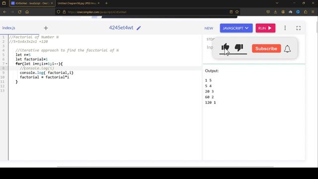Factorial of N : Iterative vs Recursive Approach in JavaScript | DSA with Anish@iamanish