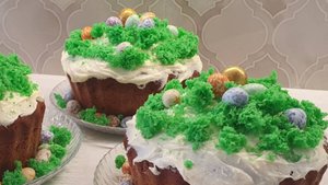 Бисквитный мох, приготовленный в микроволновой печи. Оригинальный декор для ваших десертов.🌳