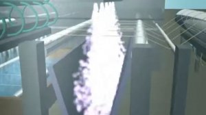 Анимация -  формование химических волокон мокрым способом в осадительной ванне