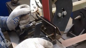 Шлифовка спусков лезвия ножа "Охотничий"