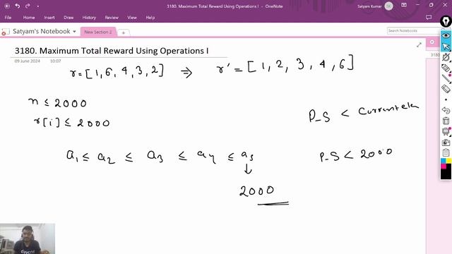 Leetcode | Weekly Contest 401 | C | 3180 | Maximum Total Reward Using Operations I | Editorial.