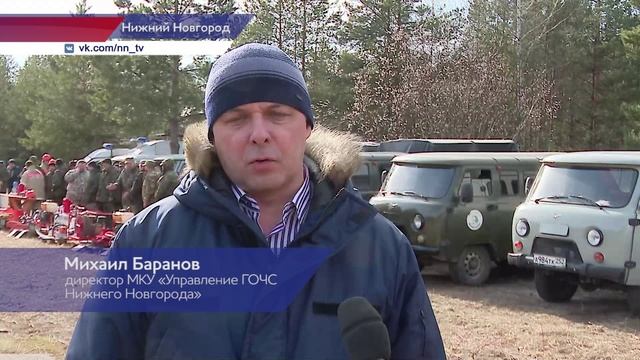 Отработки тушения учебных пожаров прошли на территории Сормовского участкового лесничества