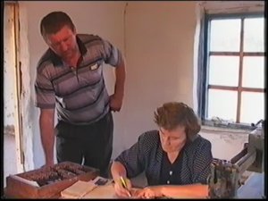 уборка урожая с.Клепечиха 2003г