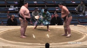 Sumoist Anatoly V. Mihahanov 大露羅 vs 出羽泉 2016春場所3日目 SUMO Сумоист Анатолий Валерьевич Михаханов