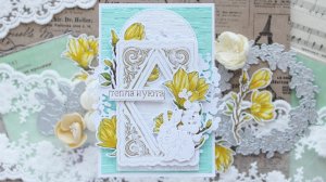 Пасхальная открытка с кроликом (процесс)