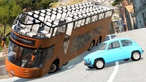 Аварии с туристическим автобусом | BeamNG.drive