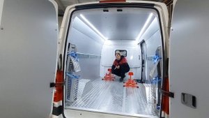 Фургон для перевозки мото-техники на автомобиле Фотон.