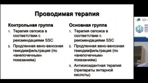 Активная детоксикация и Цитофлавин при сепсисе Летров СВ 2021