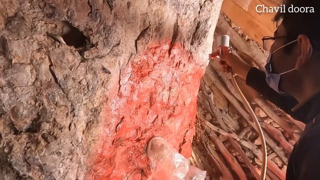 Painting of the cave by the nomadic man and his children смотреть онлайн