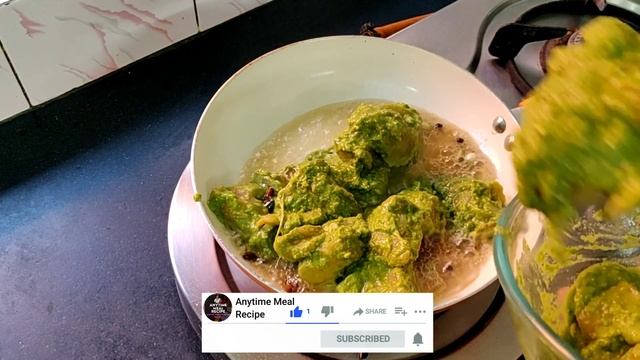 HARIYALI MURGH MASALA | HARIYALI CHICKEN ► Juicy Boneless Green Chicken Gravy Recipe