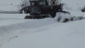 ДТ-75 (Казахстан) Чистка снега.
