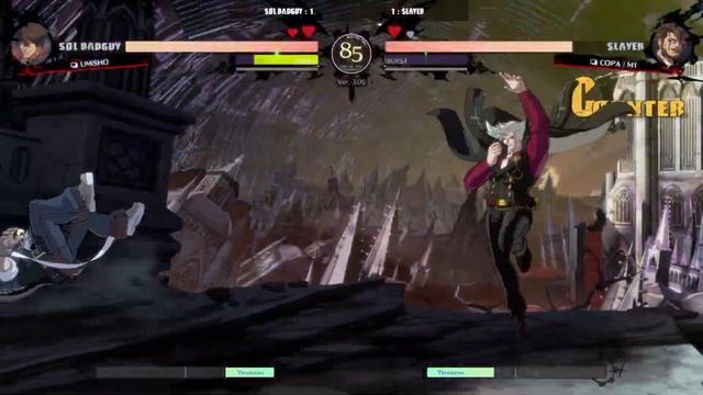 GGST | UMISHO (Sol Badguy) VS M1 (Slayer) | Guilty Gear Strive High level gameplay