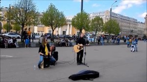 Музыканты на Сенной. Из архива.