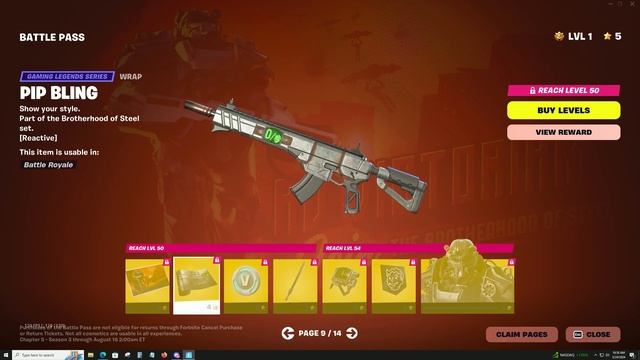 Fortnite Fallout Collaboration Battle Pass